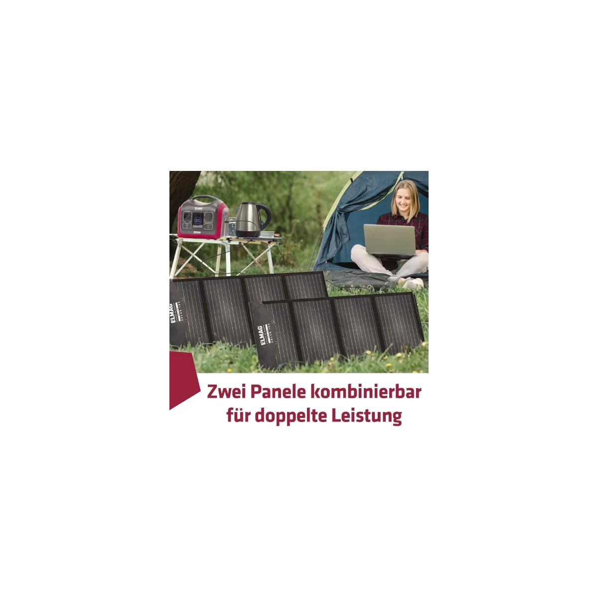 Faltbares Solarpanel SOLAR 100 – monokristallin