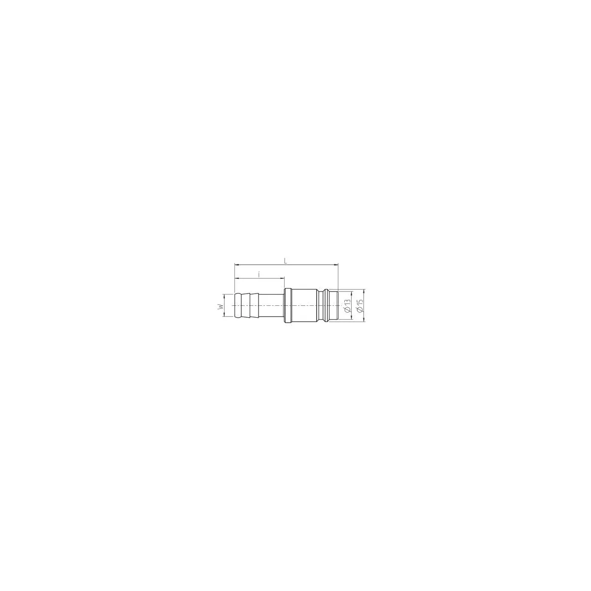 Stahlstecktülle JWL Serie 600, DN 10