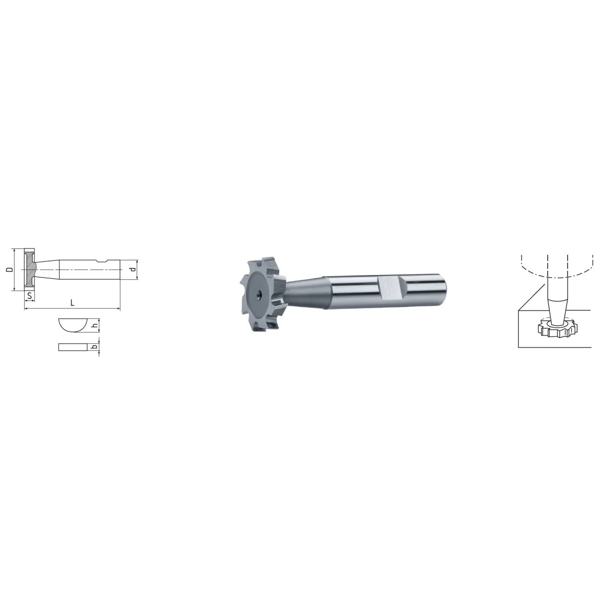 HSS Co5-Schlitzfräser DIN 850