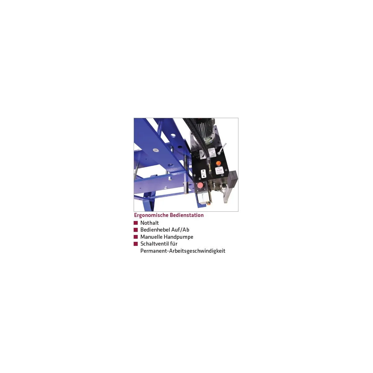 Hydraulische Werkstattpresse PREMIUM WPMEH 60/2-K