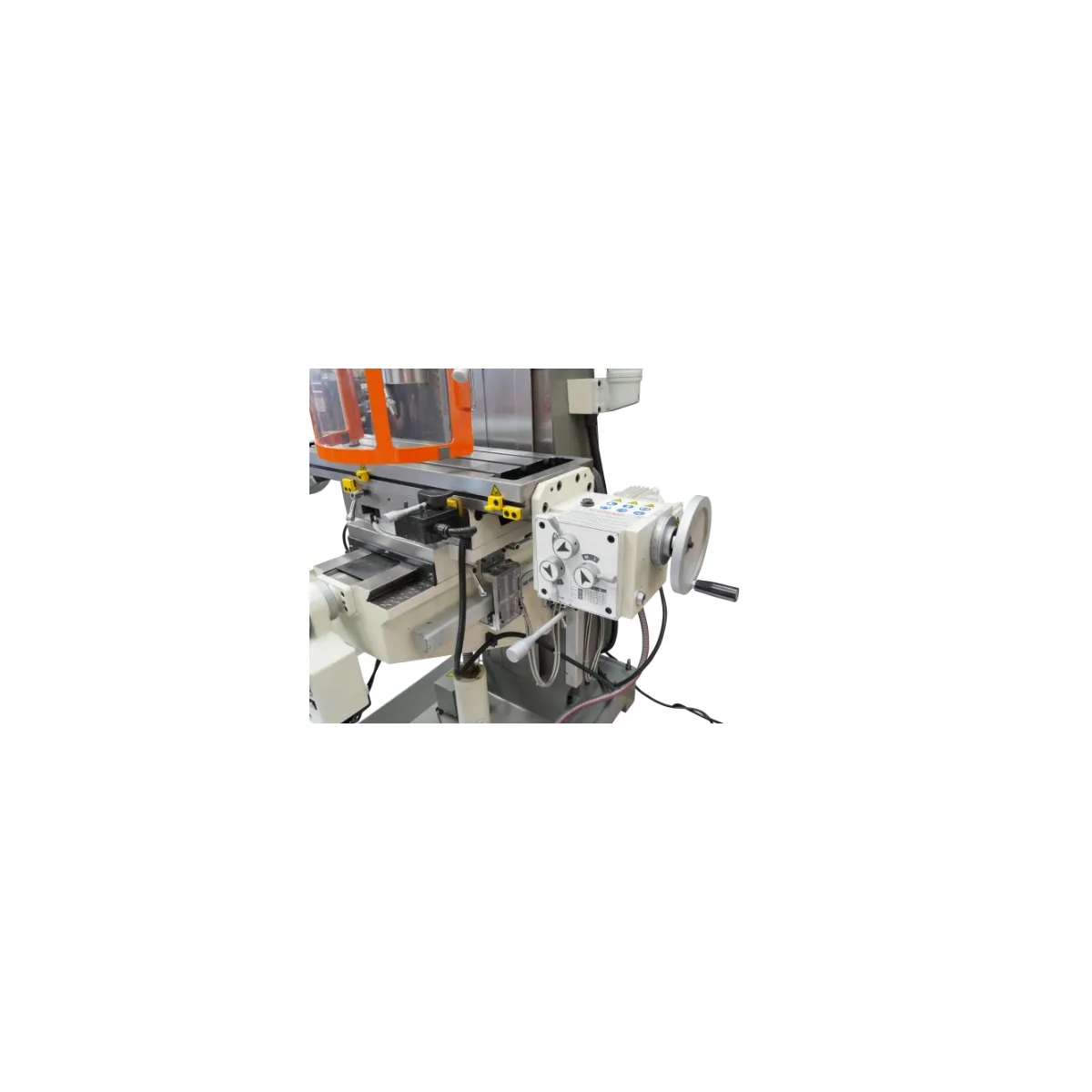 Getriebe Fräs- und Bohrmaschine Modell MFB 50 L inkl. 3-Achs Digitale Positionsanzeige