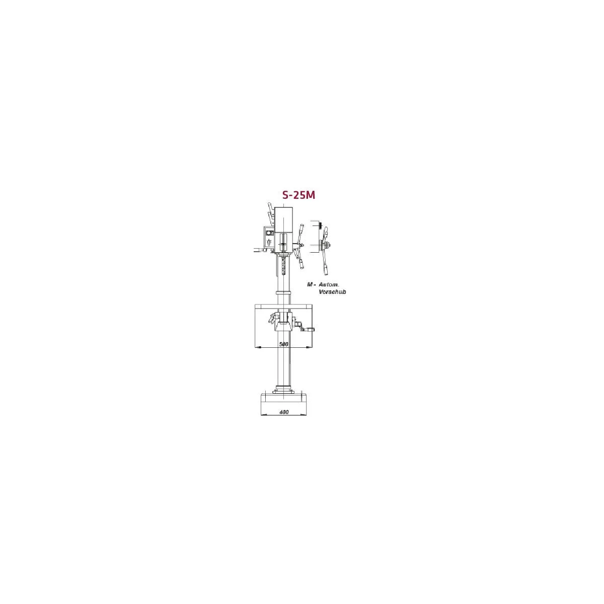 STRANDS Getriebe-Säulenbohrmaschine S 25 M