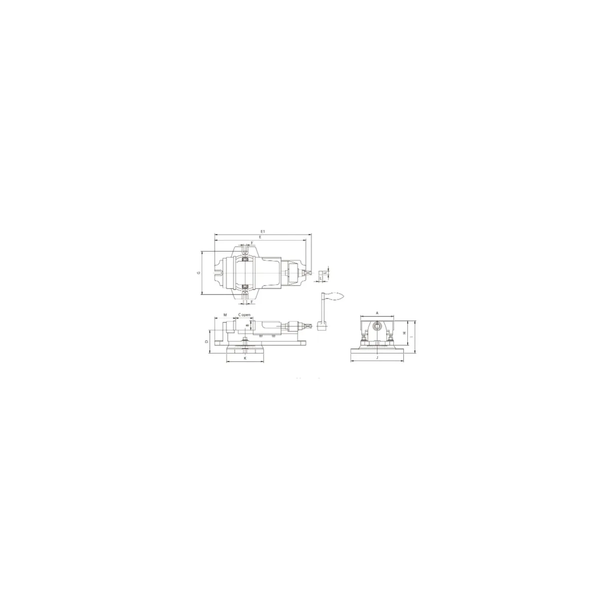 PROFI-Maschinenschraubstock 4″ 100