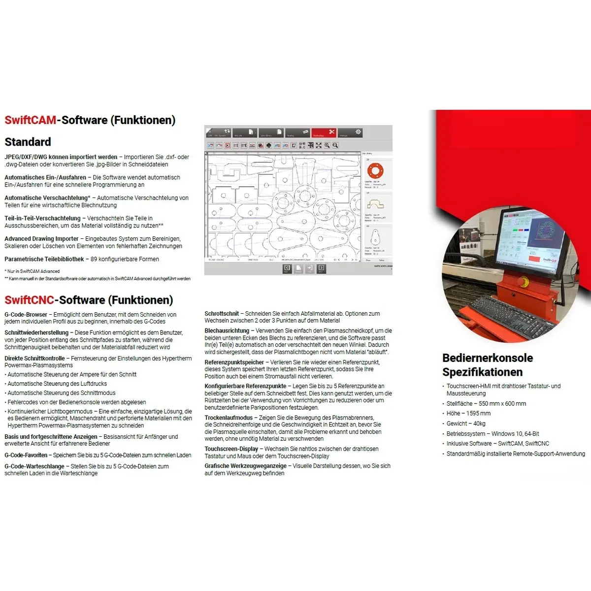 CNC-Plasmaschneidanlage Swift Cut Pro 3000