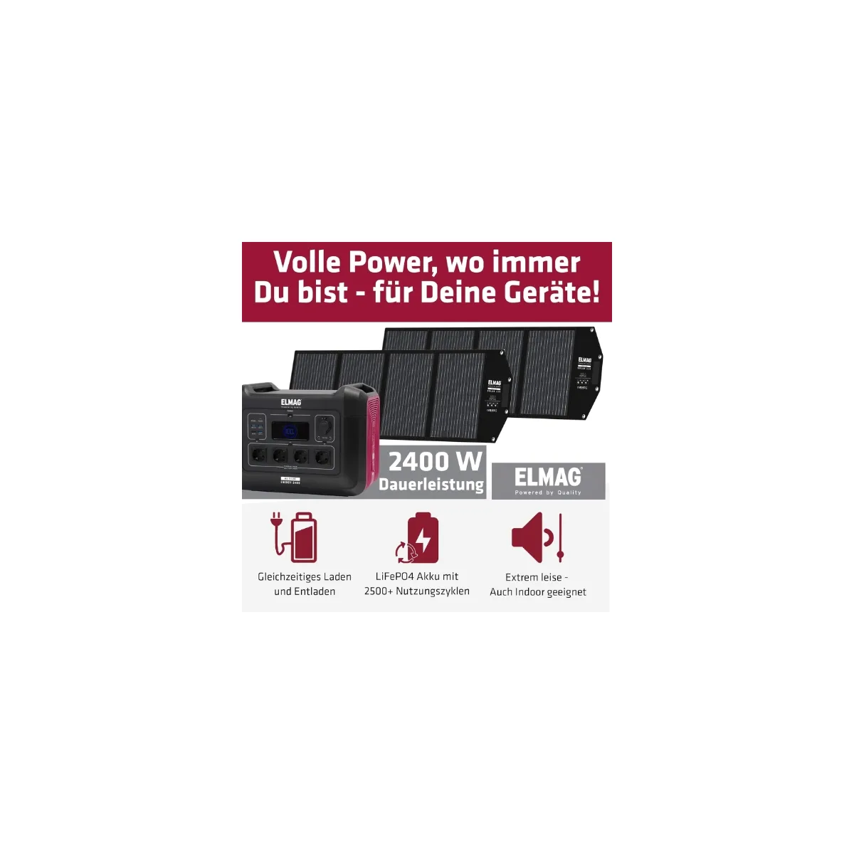 Solargenerator-Set ENERGY 2400 + SOLAR 220 DUO